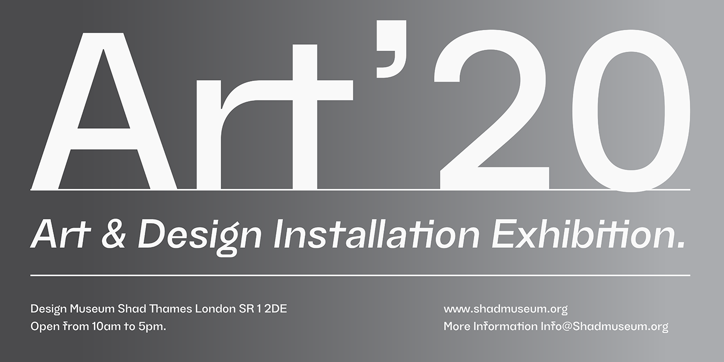 Example font TG Haido Grotesk #3